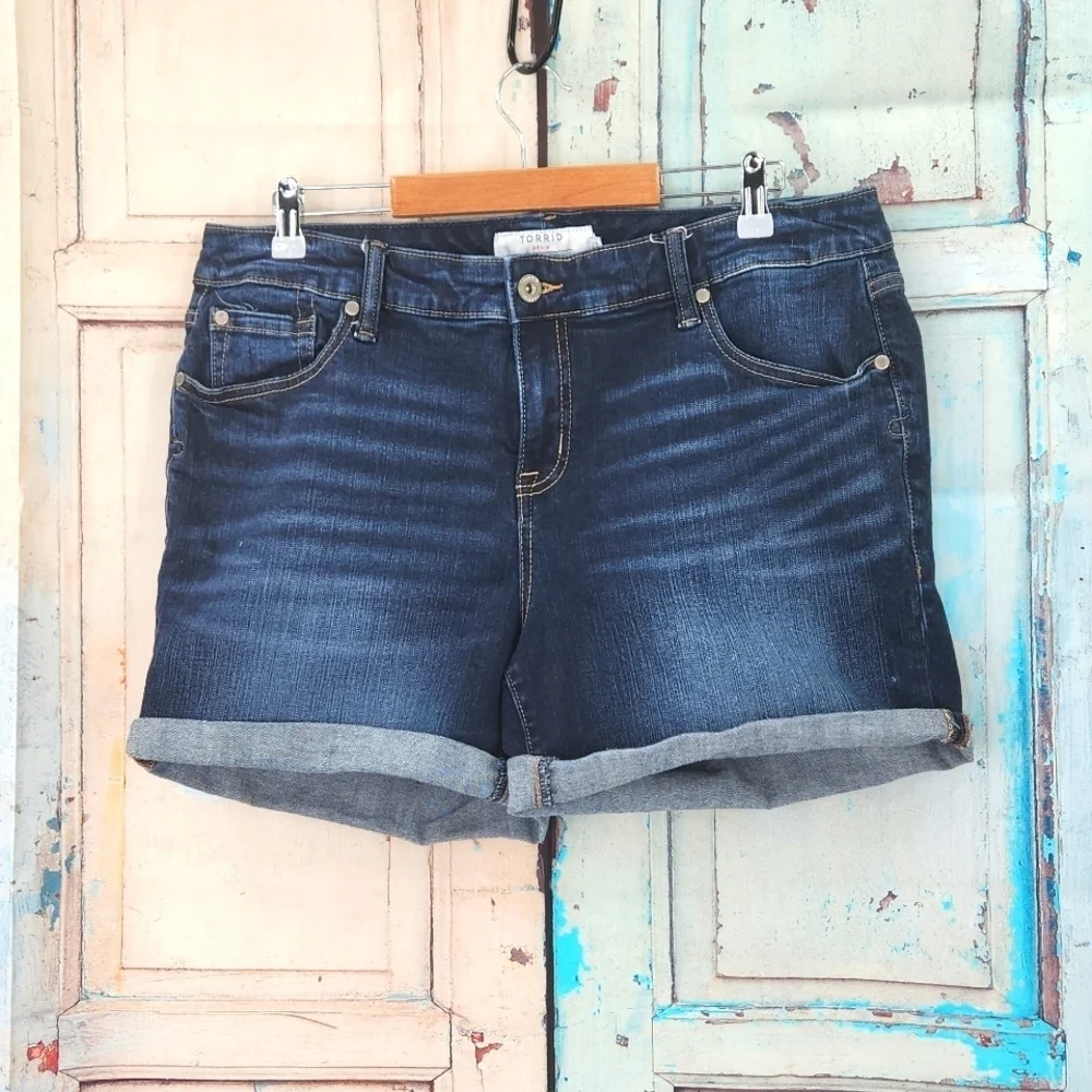 Torrid Denim‎ Shorts with Rolled Hem